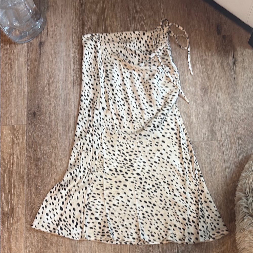 Leopard Print Midi Skirt
